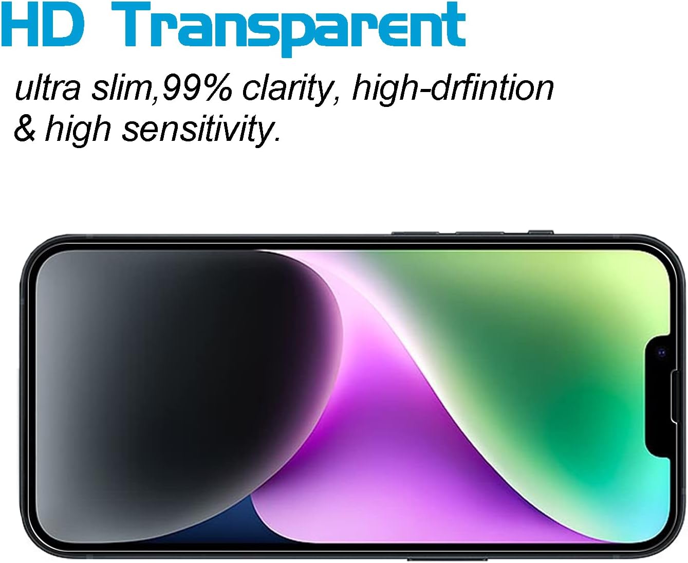 3-Pack, XunyLyee Screen Protector for iPhone 13/13 Pro/iPhone 14/ iPhone 16e 2025 6.1 Inch Tempered Glass Film Bubble Free - Image 5