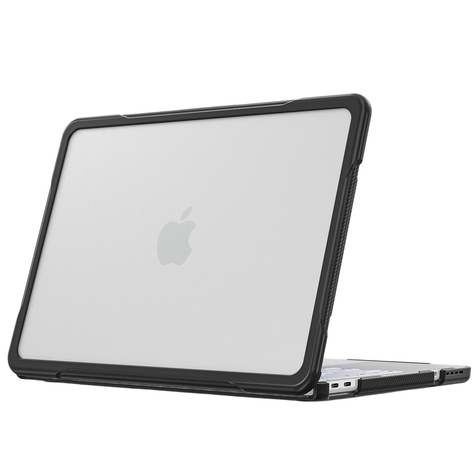 Funda MacBook Neo 13 2026 carcasa rígida PC con borde TPU Blush Clear 8