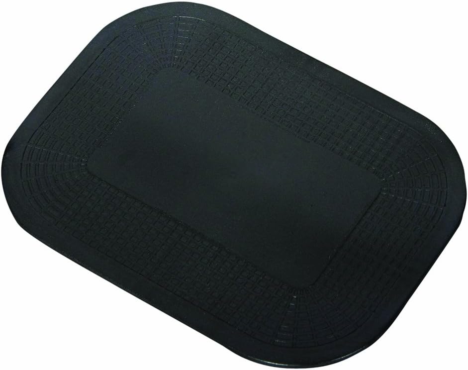 Dycem 50-1592BLK Non-Slip Rectangular Pad, 15" x 18", Black