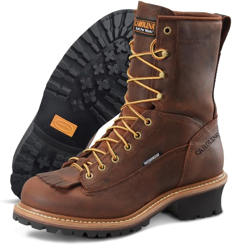 Carolina Men's Logger Work Boot - Waterproof & Slip Resistant