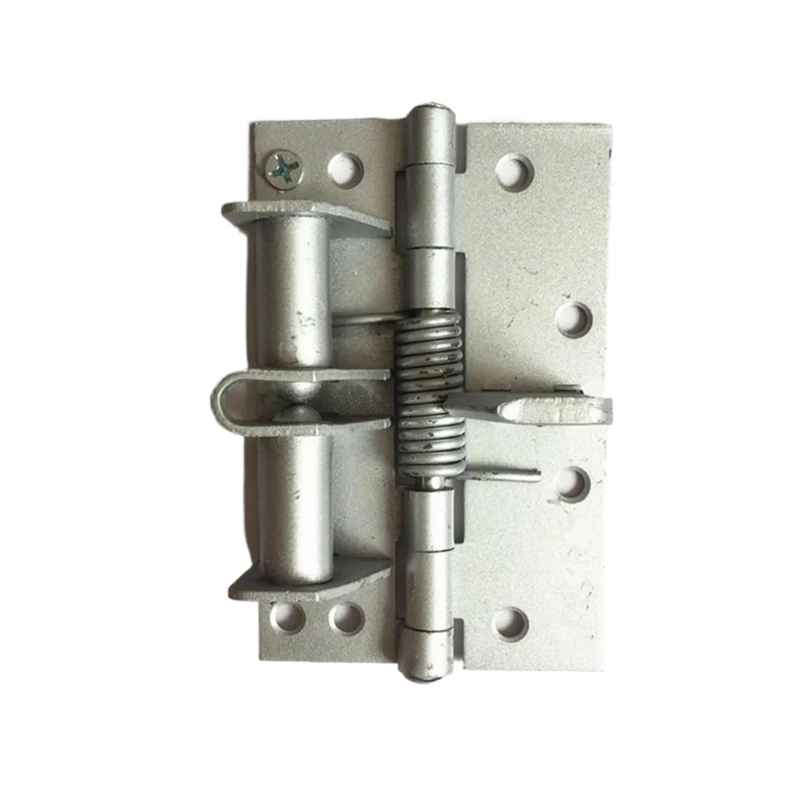 Flush Hinges 90 Degree Hidden Door Closer Degrees Positioning Soft Close Spring Hinge Stopper for Screen Cabinet Furniture Hardware(Silver)