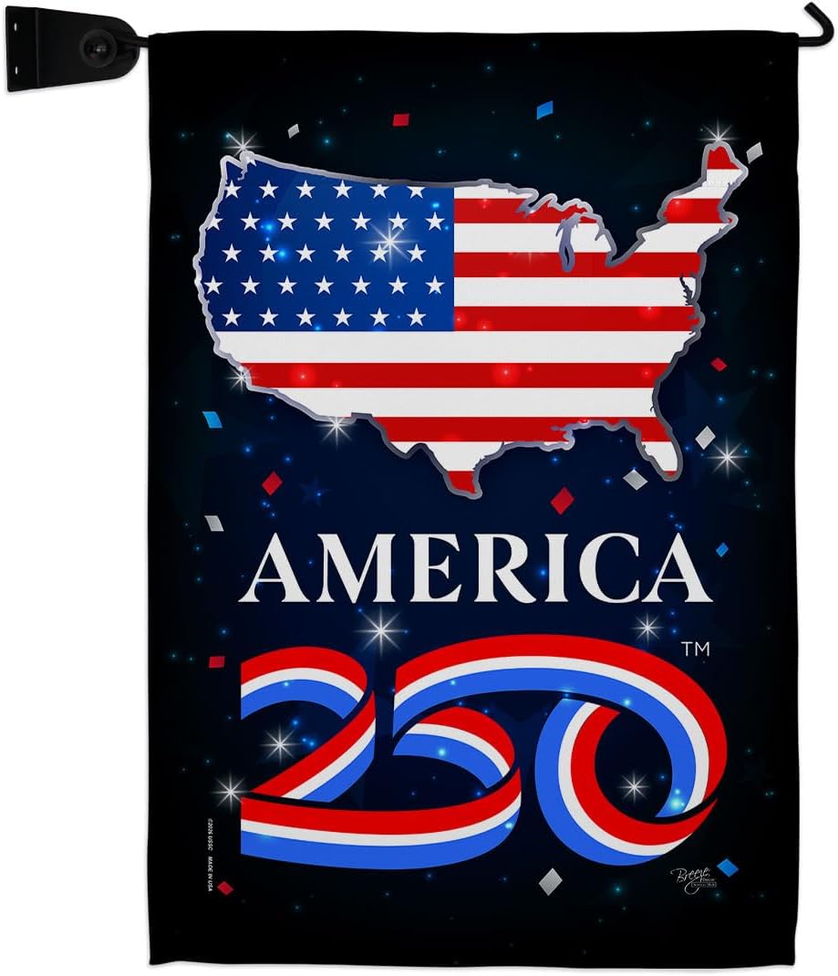 America 250 Merchandise Flag July 4th Mailbox Kit Flags For Outside House Decoration Gift Official Licensed Canvas Textile Wall Decor Independence Day Tapestry Post USA 250th Anniversary Merchandise