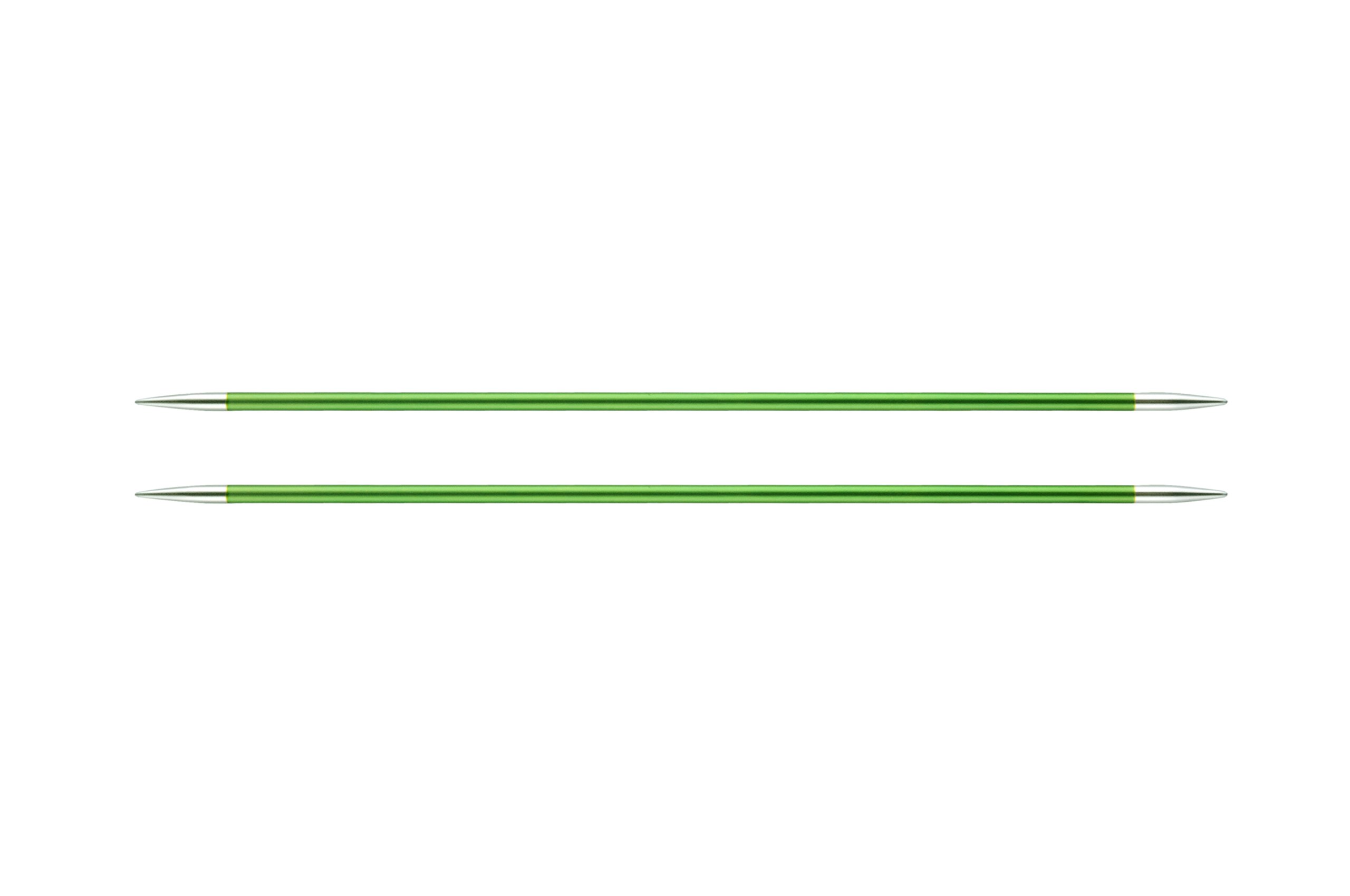 Knit Pro KP47007 Zing: Double Ended Knitting Pins: 15cm x 3.50mm, Green