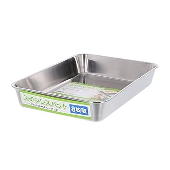 Amazon｜高儀 TAKAGI ステンレス 角バット 8枚取 容量6L 長方形