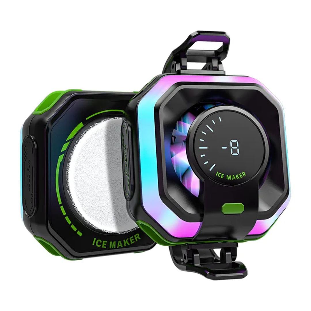 JS68 Silent Magnetic Phone Cooler with RGB Lights – High-Speed Ice Cooling Fan & Temperature Display | Lightweight Gaming Radiator for Android & iOS-image-46
