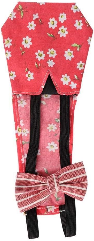 Unibell Pet Poultry Bird Diapers Washable Portable Nappy for Goose Duck Chicken Pigeon (Red M)