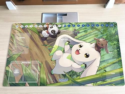 Miniatura 7 de Tapete de juego Mlikemat Digimon DTCG Mat Gammamon TCG CCG OCG Trading Card Game Mat con zonas + bolsa gratis (ZD002-847-SM)
