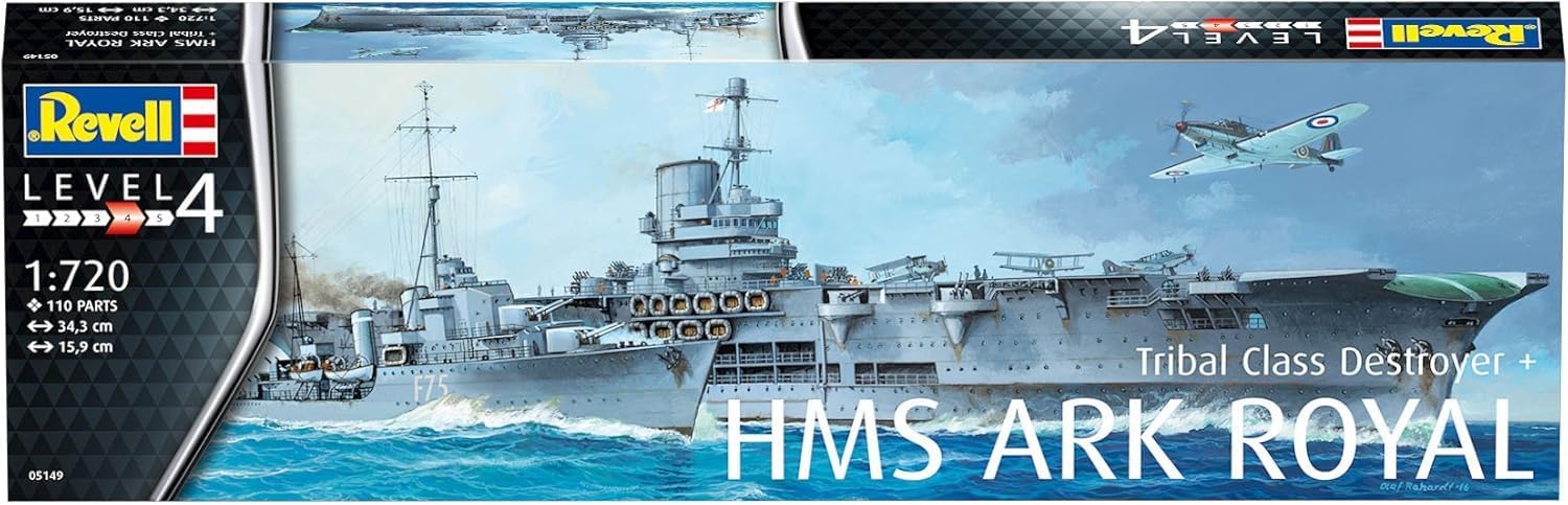 HMS Ark Royal & Tribal Destroyer