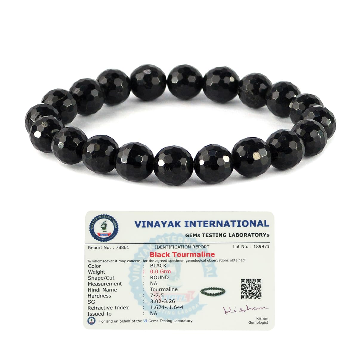 Reiki Crystal Products Natural Certified Black Tourmaline Bracelet Faceted Beads 10 mm Crystal Stone Bracelet for Reiki Healing and Crystal Healing Stones (Color : Black) (B09BVJCJ16) Amazon Price History, Amazon Price Tracker
