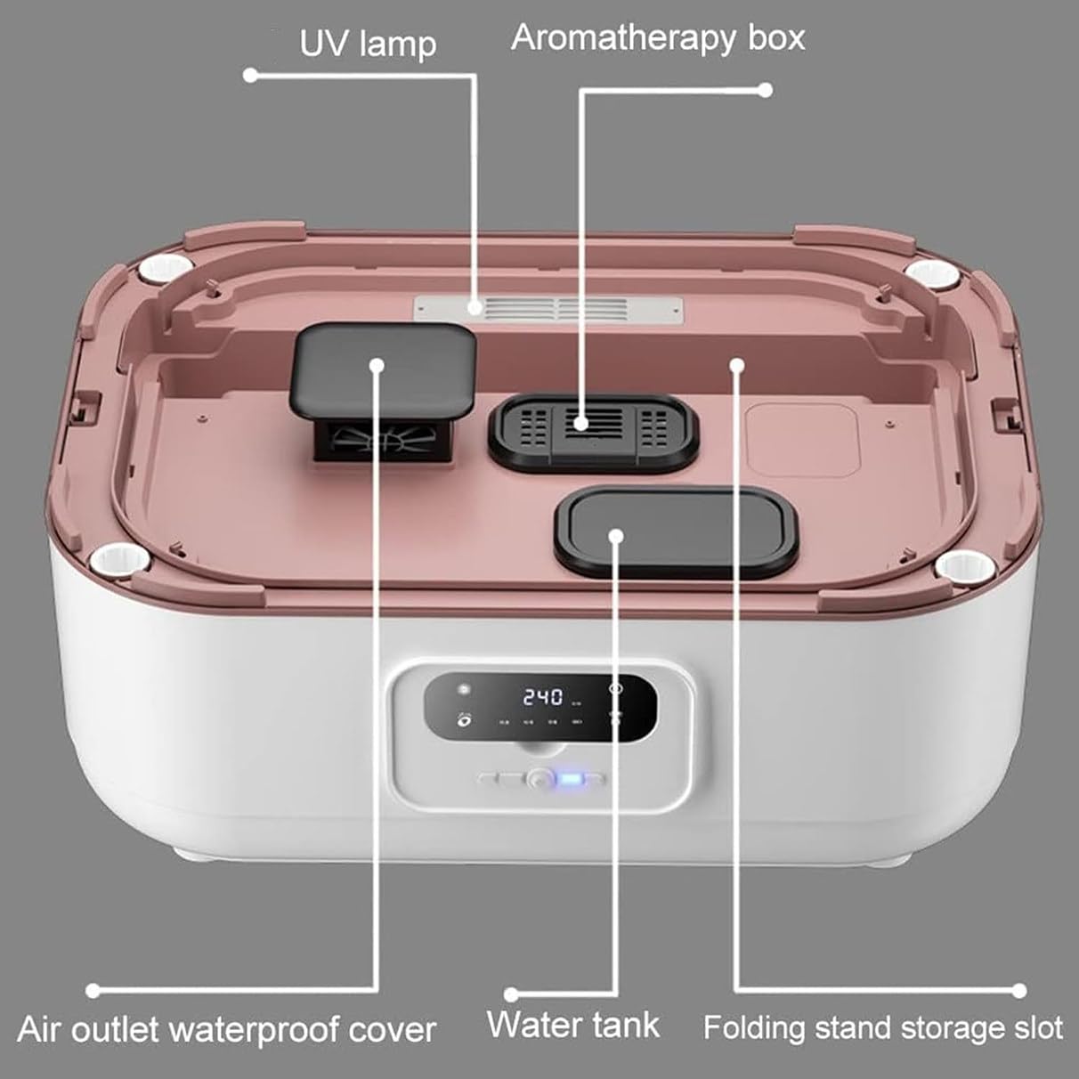 Generico Asciugatrice Portatile Automatica a Vapore per Stirare Facilmente, Design Pieghevole, Funzionamento con Un Solo Tasto per Uso Domestico, compatta ed efficiente.