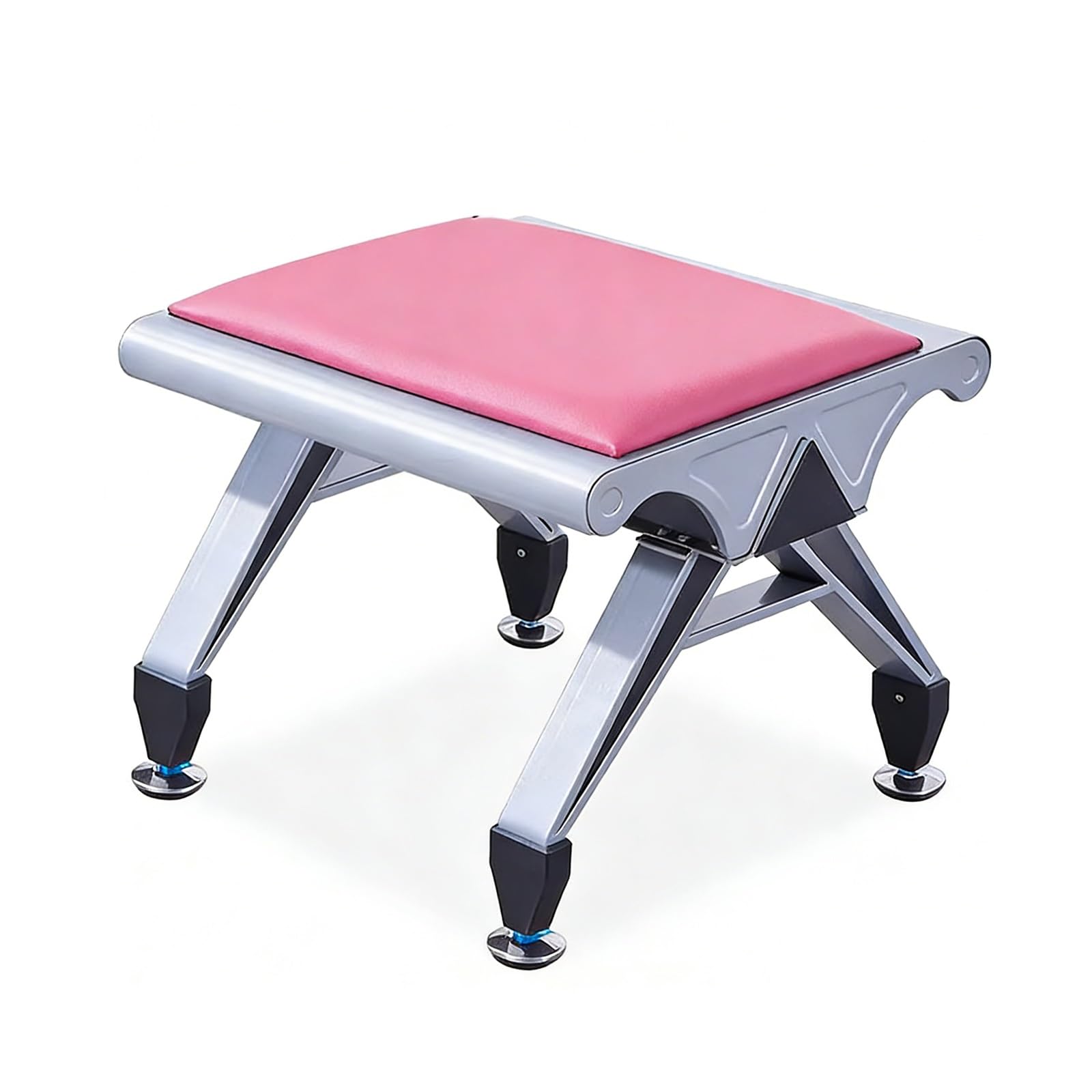 SGKOMN PU Leather Waiting Room Bench - Comfortable Office Guest Seating for Clinics, Airports, Banks & Hospitals - Durable Reception Chair for Visitors, Pink-49 * 50 * 41cm/20 * 20 * 16in