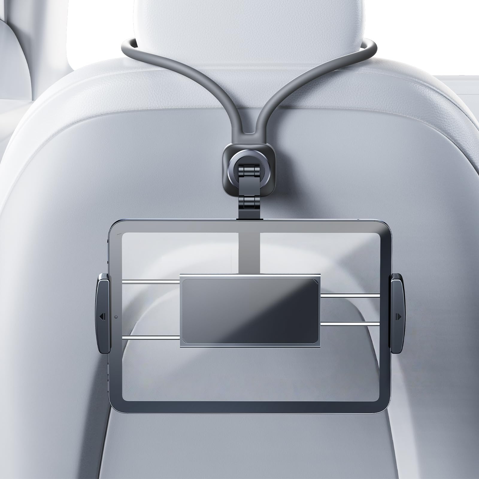 Supporto per tablet per auto per iPad, accessori per sedili posteriori, supporto per poggiatesta posteriore per bambini/adulti, essenziale per viaggi in auto con TV in auto