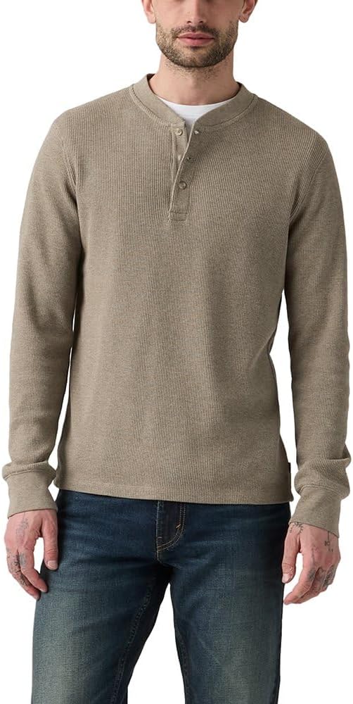 Levi's Men's Long Sleeve Thermal 3 Button Henley