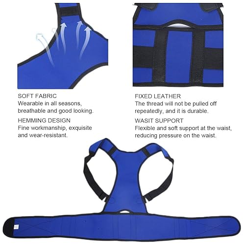 Miniatura 3 de Corrector de postura de espalda para mujeres y hombres, soporte de hombro ajustable para la espalda, enderezador de espalda para mejorar la postura