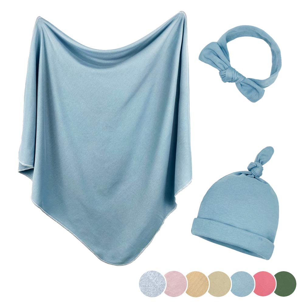 blue swaddle set