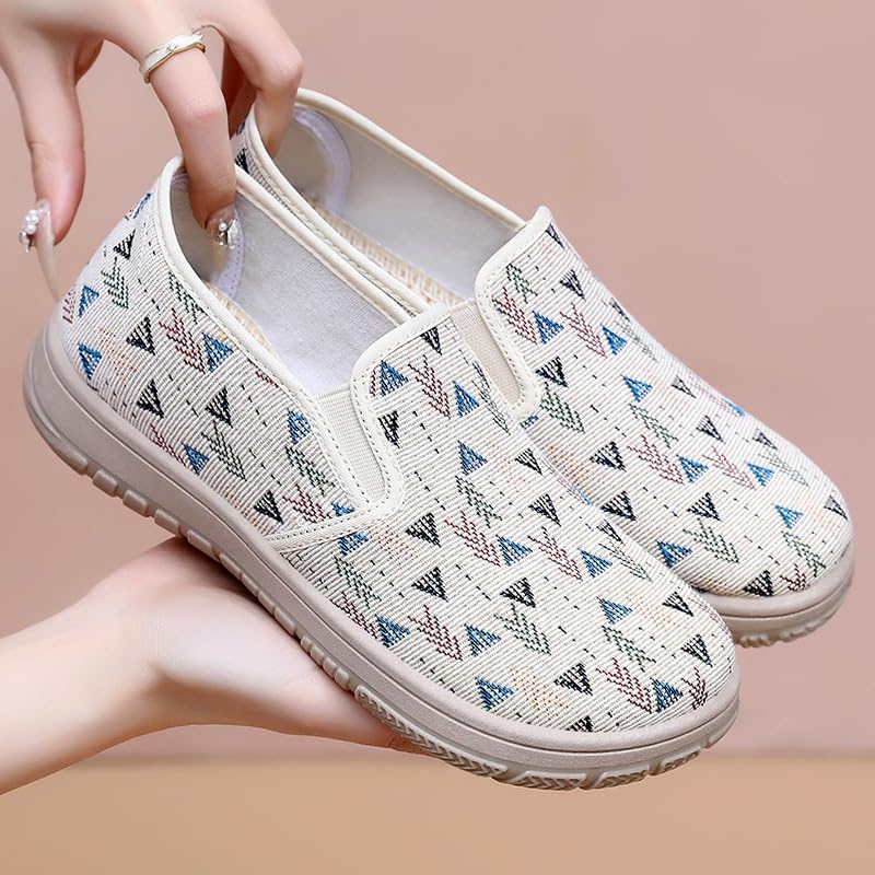 Shoes women's summer new single breathable mother shoes soft sole non-smelly feet casual one pedal cloth4