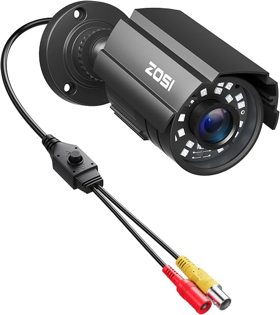 ZOSI 1080P CCTV Caméra Extérieur Hybride Intérieure 4 en 1 HD TVI/CVI/AHD/CVBS Accueil Caméras de sécurité Système,Nuit Vision,Utilitaire de boîtier en métal Bullet Cam For 960H,720P,1080P,5MP,4K la surveillance analogique DVR