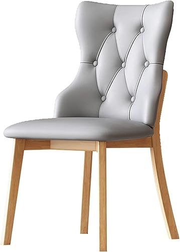 Miniatura 24 de JKGHK - Sillas de comedor, sillas de cocina tapizadas, silla de sala con respaldo y patas de madera, silla de sala de estar sin brazos para el Negro