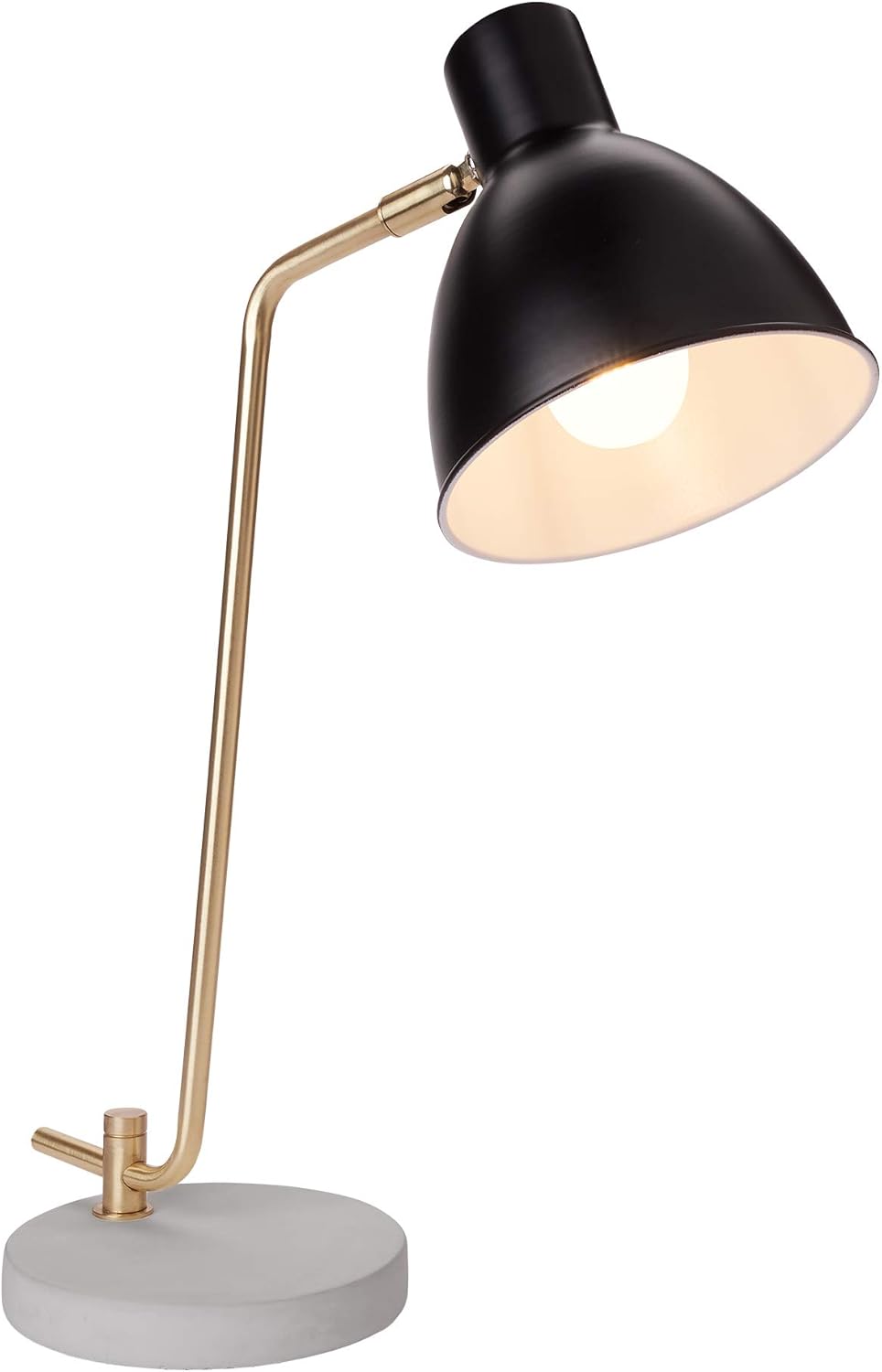Up To 60% OFF Newhouse Lighting NHDK-AM-BK Amelia Contemporary Table Lamp with LED Bulb Included, Black
