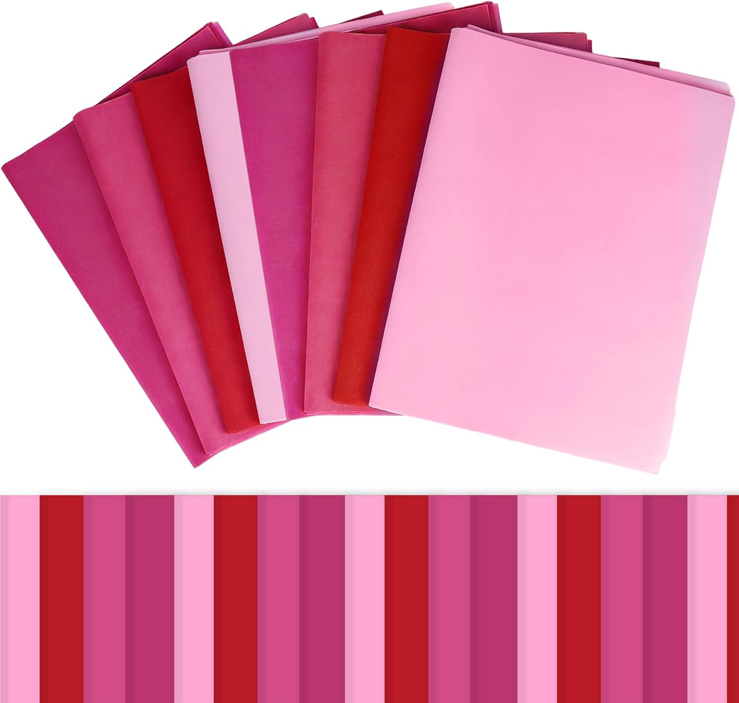 500 Sheets Pink Tissue Paper for Gift Bags, Mixed Pink Wrapping Tissue Paper Bulk for Decoration DIY Art Crafts Birthday Wedding Packaging, 14 X 20 Inches