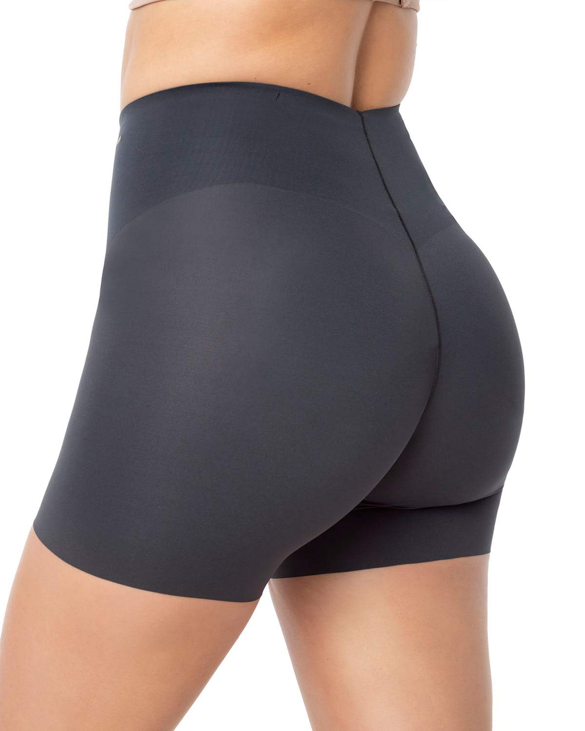 Butt Lifter Shapewear Tummy Control Short Panties for Women with Removable Pads Gray