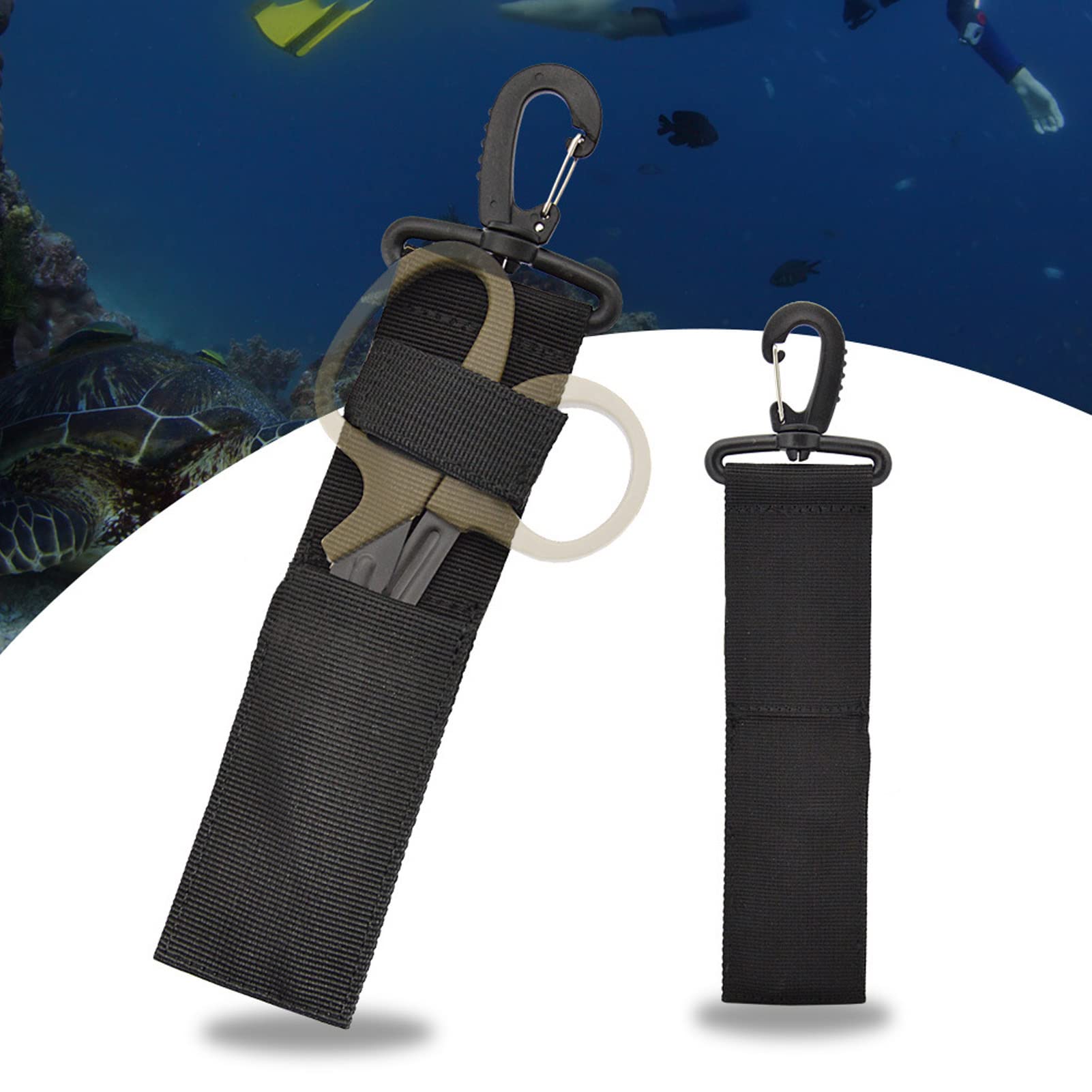Gaine Pour Ciseaux De Plongée - Nylon, Boucle Inox - Étui Protection Plongée Sous-Marine