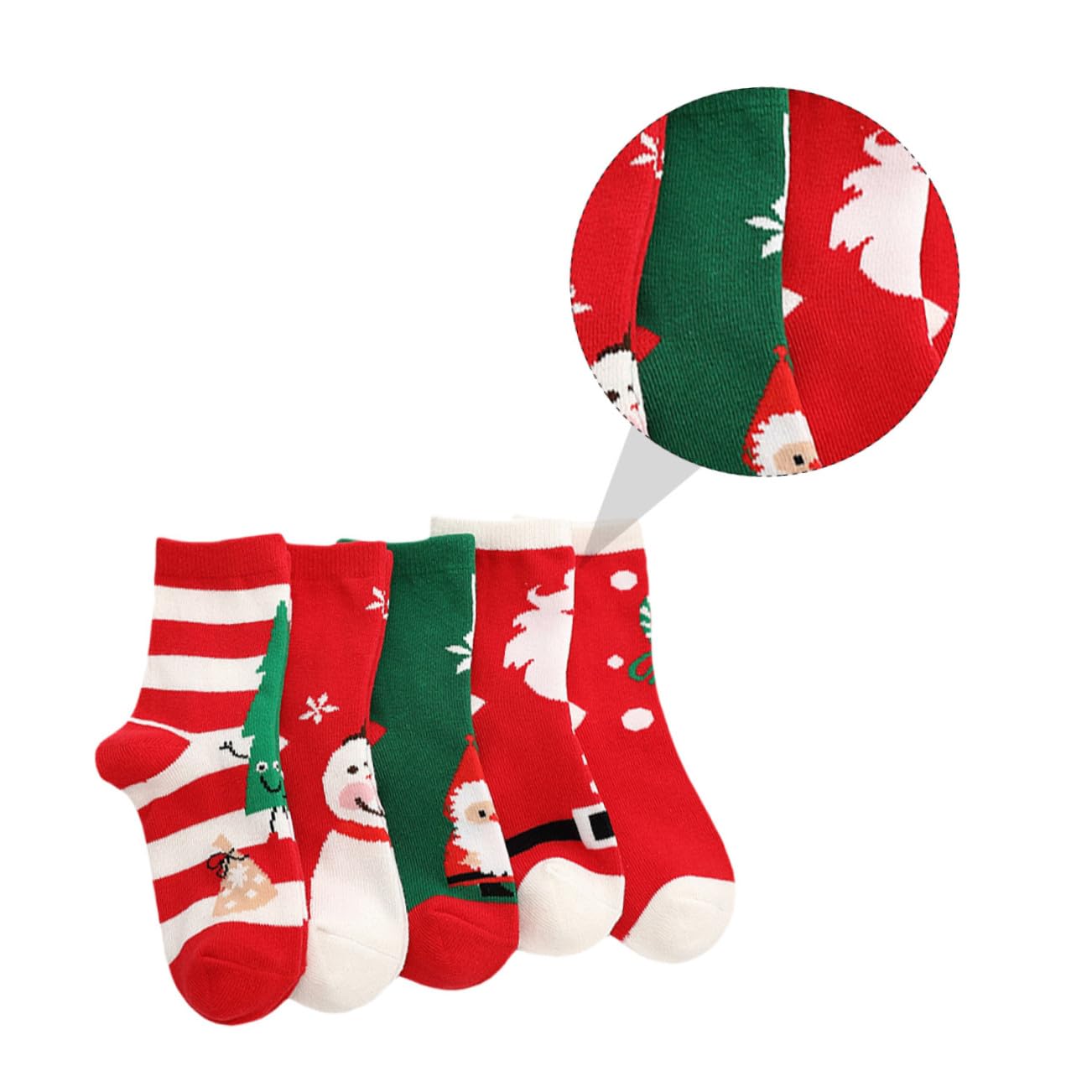 Calcetines Navidad Algodón Tubo Cálidos Protección Frío Diseño Cartoon Unisex Años