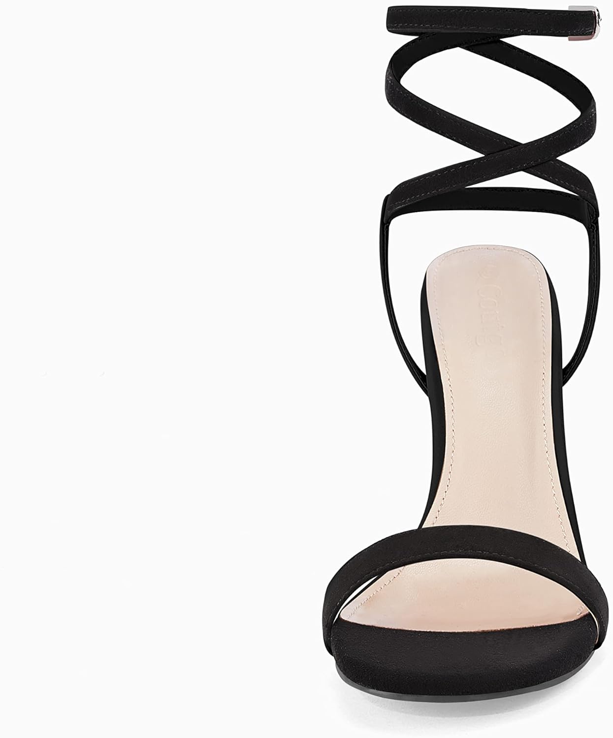 Coutgo Womens Strappy Lace up Heels Sandals Sexy High Heeled Ankle Strap Summer Dress Shoes - Image 6