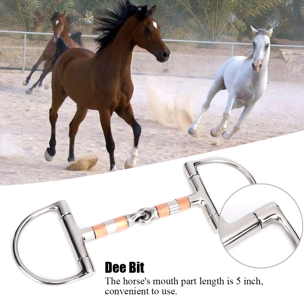 Korsteel Stainless Steel Dr Bristol Full Cheek Snaffle Bit, 5