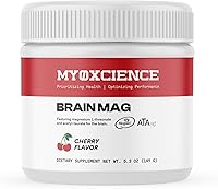 Vista 1 de Brain Mag Magtein Magnesium L-threonate Apoya la salud cerebral con glicinato de magnesio 60 porciones (cereza)