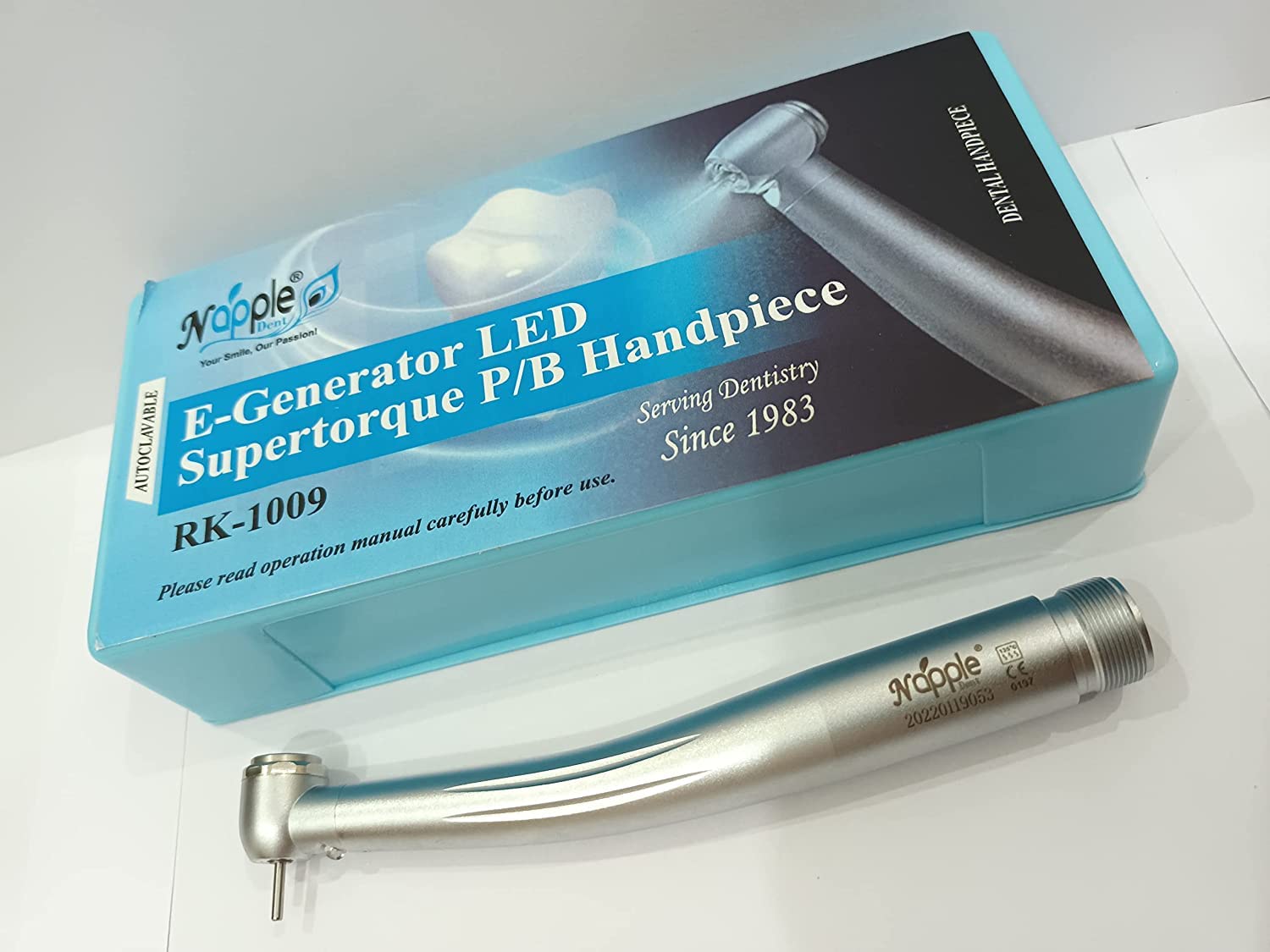 Nappledent Dental LED Air Rotor Handpiece Supertorque push button type (B0C69NHWG1) Amazon Price History, Amazon Price Tracker
