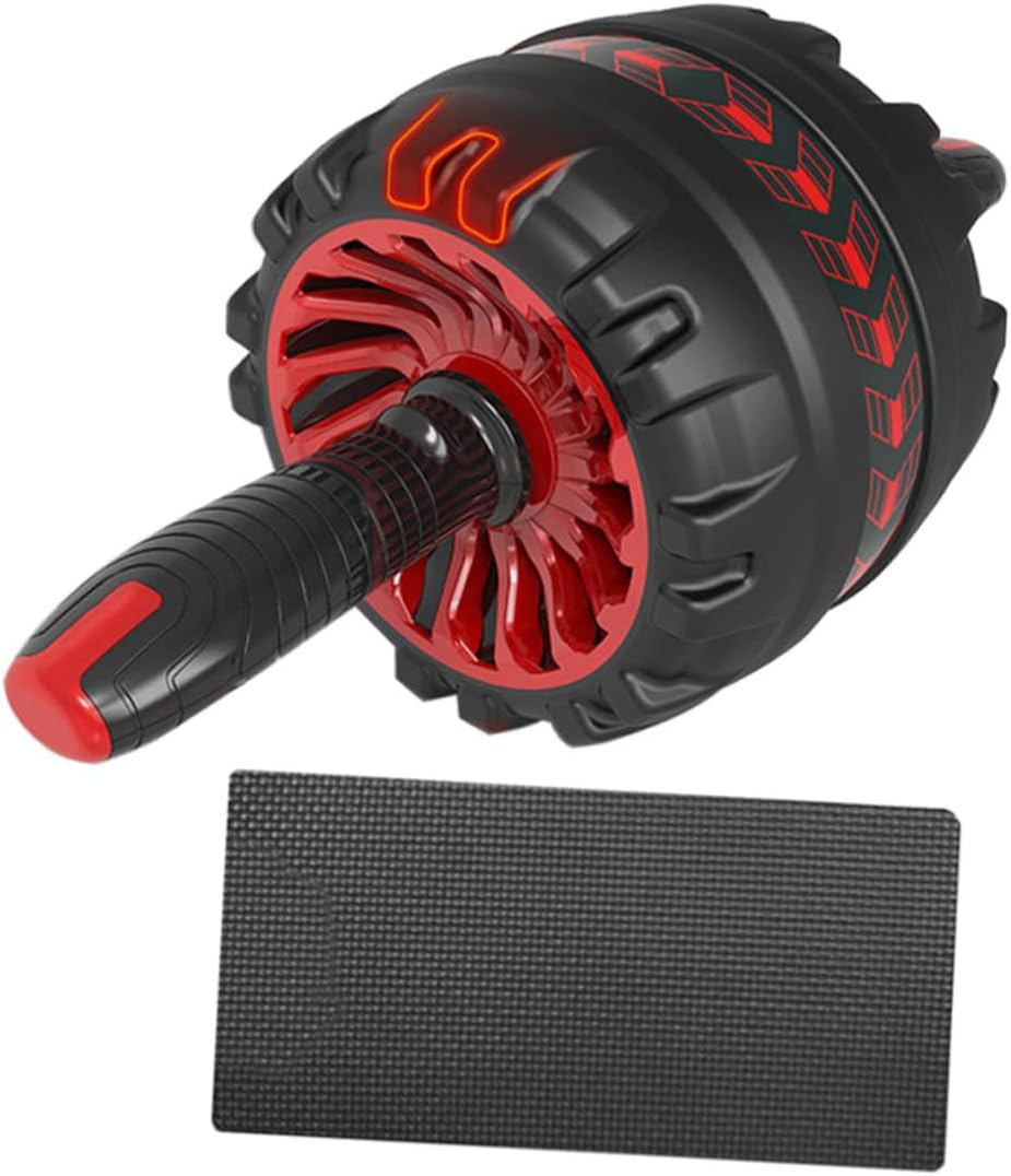TOYANDONA Automatic Rebound Ab Roller Wheel with Mat for Core Workout Fitness Equipment for Men and Women Abdominal Trainer for Fast Fat Burning and Body Sculpting at Home
