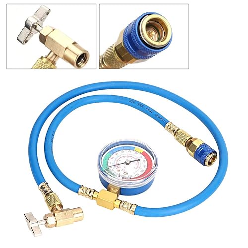 B0CL9XJNL1_image_4 QANYEGN R134A Recharge Measuring Hose, Can Tap Gauge Refrigerant Charging Pip, Manometros Para Refrigeracion for Vehicles