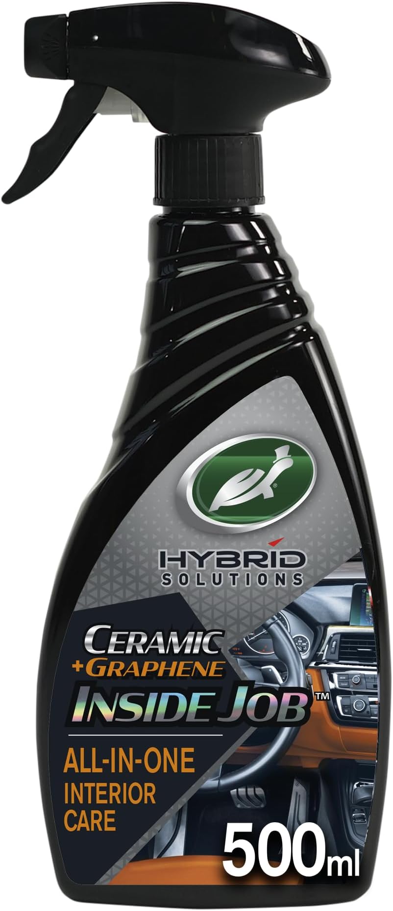 Hybrid Solutions Inside Job, All Purpose Ceramic Interior Car Cleaner and Protectant, 500 ml, Cleans, Deodorises and Protects Leather Car Seats, Vinyl Rubber and Plastic, Fresh Scent