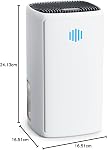 Dehumidifier,TABYIK 38OZ,Small,Quiet, Energy-Saving Dehumidifier with Auto Shut Off, for Bathrooms, Closets, and RVs
