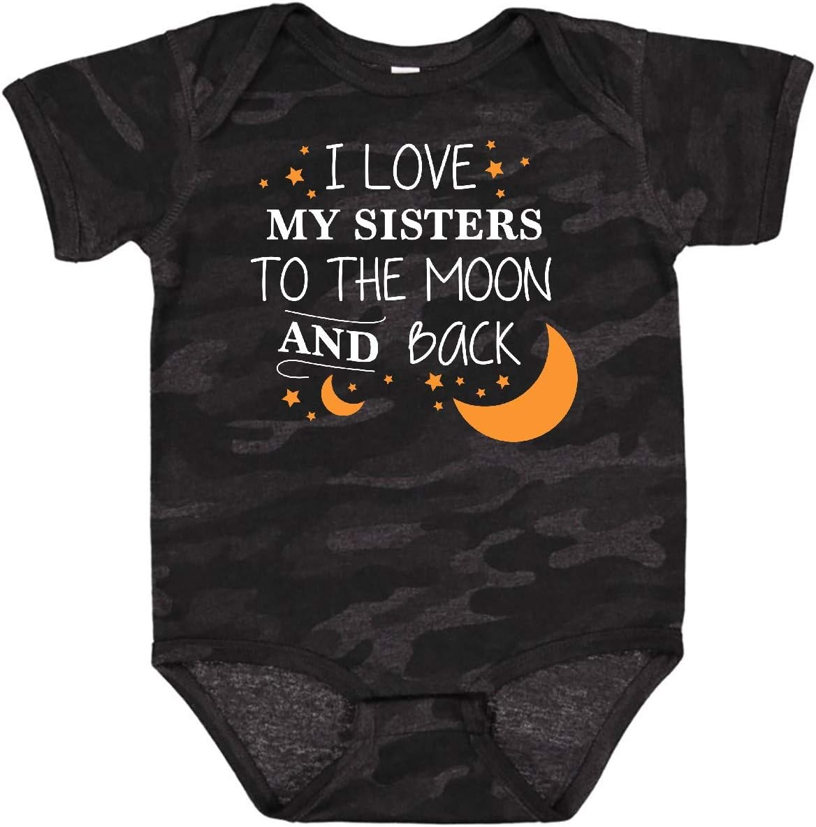 inktastic I Love My Sisters To the Moon and Back Baby Bodysuit