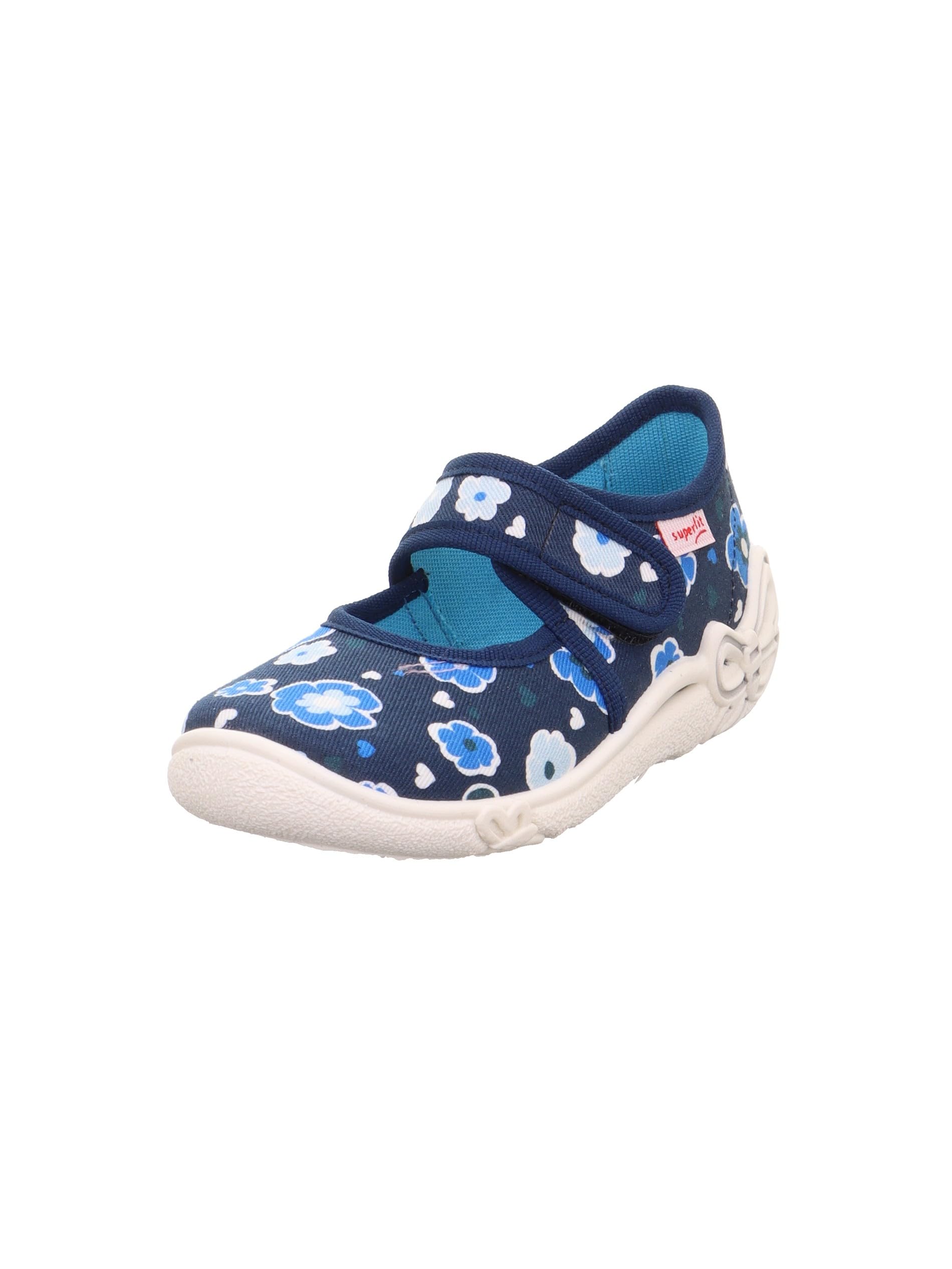 Superfit Belinda 0-500259 Girls' Slippers, Blue Multicoloured 8040, 24 EU