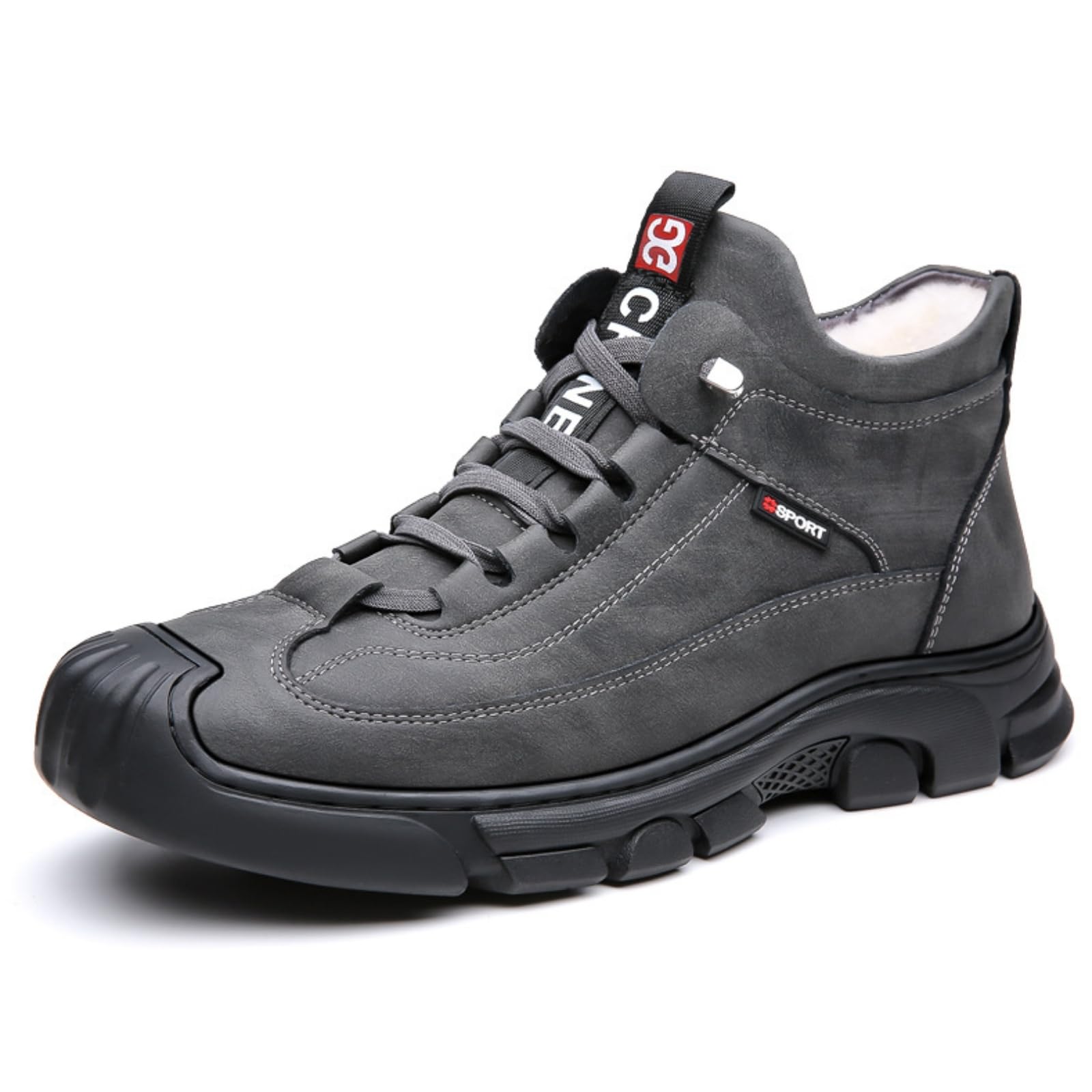 Men's Winter Ortho Shoes Warm Non-Slip Snow Boots Fur Lined Hiking Boot Casual Waterproof Trekking Shoes