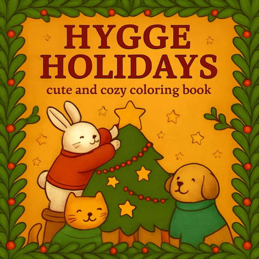 HYGGE HOLIDAYS: CUTE AND COZY COLORING BOOK