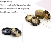 Vista 4 de 10 UNIDADES de Botones de Resina con 4 Agujeros, Redondos, con Patrón, Botones Planos para Costura, Botones Favoritos, Botones Básicos para Ropa