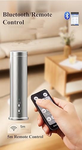 Miniatura 12 de Difusor de aceite esencial sin agua, cobertura de 1500 pies cuadrados con aplicación y control remoto, máquina de aroma de capacidad de 3.5 onzas