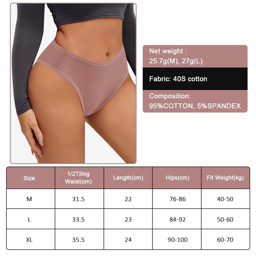 flintronic 6 Pezzi Slip Donna Cotone, Morbide e Comode Mutandine Elasticizzate in Traspirante Multipack