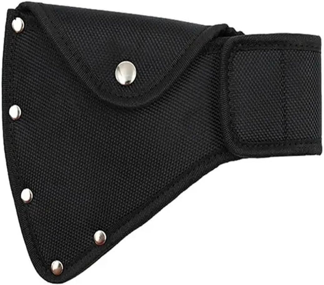 Hatchet Sheath Head Cover Thicken Nylon Small Hatchet Head Cover with Metal Buckle Waist Hangable Hatchet Axe Cover for Camping