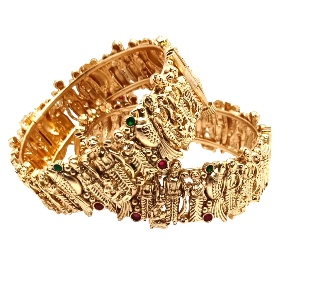 FASHION FOREST Ramdarbaar Gold Plated Bangle Set- For Women (2.6) (B0CW9Z5PZD) Amazon Price History, Amazon Price Tracker