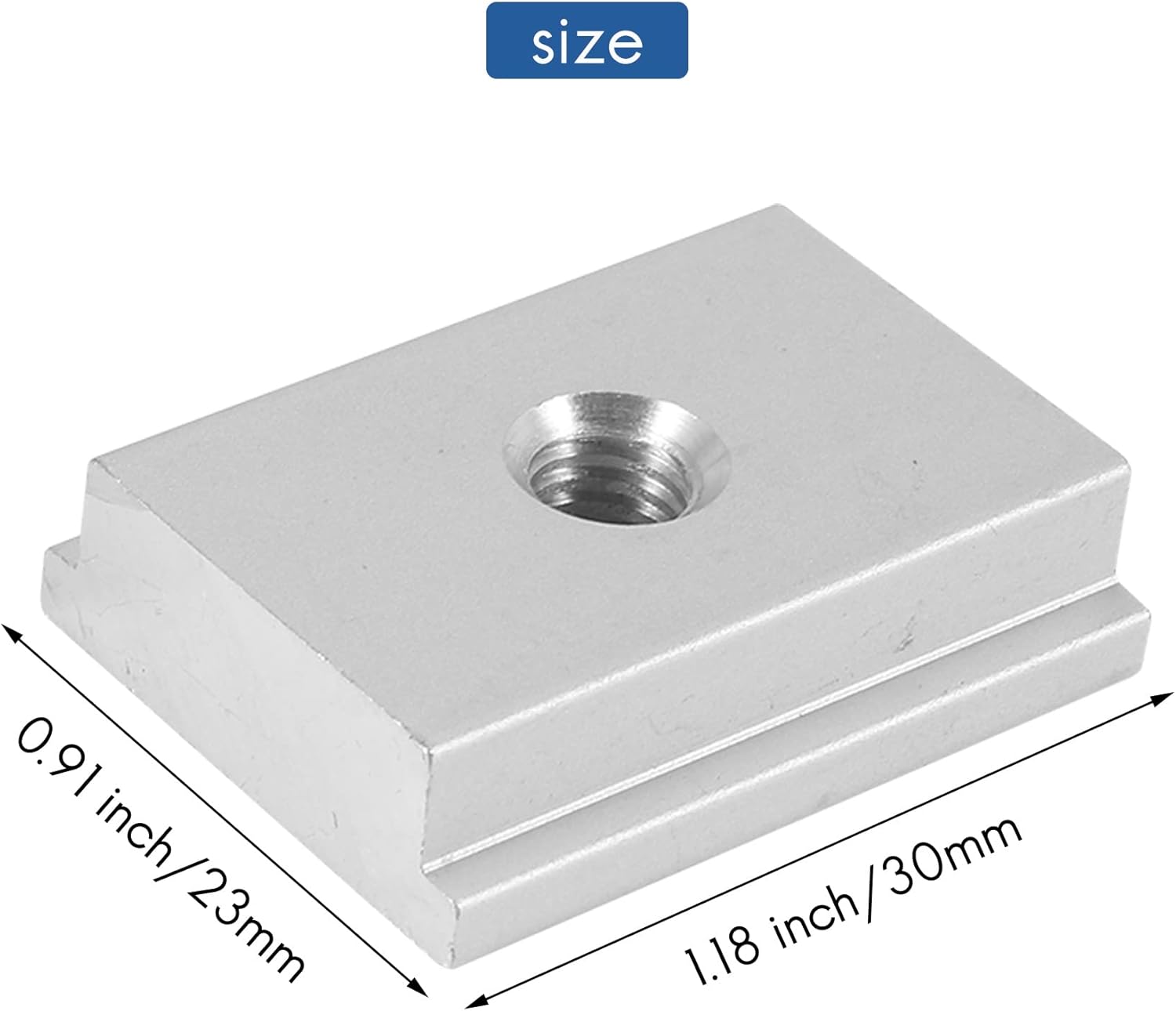 6Pcs M6 T-Track Slider Sliding Nut Aluminum Alloy T Slot for Profile Woodworking Tool Fastener