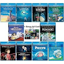 The Master Blu-ray Collection Written & Directed by Hayao Miyazaki Nausicaa of the Valley of the Wind / Castle in the Sky / My Neighbor Totoro / Kikis Delivery Service + More! + Bonus Art Card