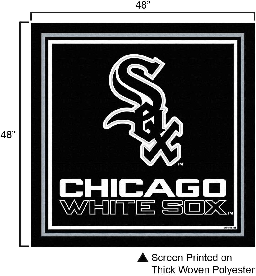 WinCraft White Sox Logo Tablecloth and Square Table Cover Overlay