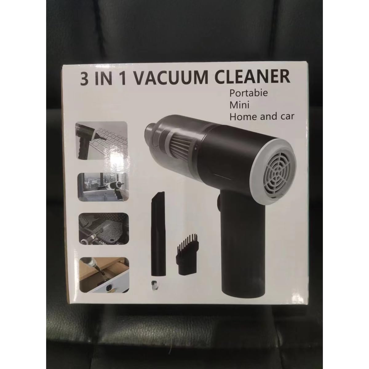 Multi-functional Compressed Air Duster, 3 Gear Adjustable 91000RPM, Cordless Air Blower with LED Light for Computer Keyboard Car Electric Devices Cleaning