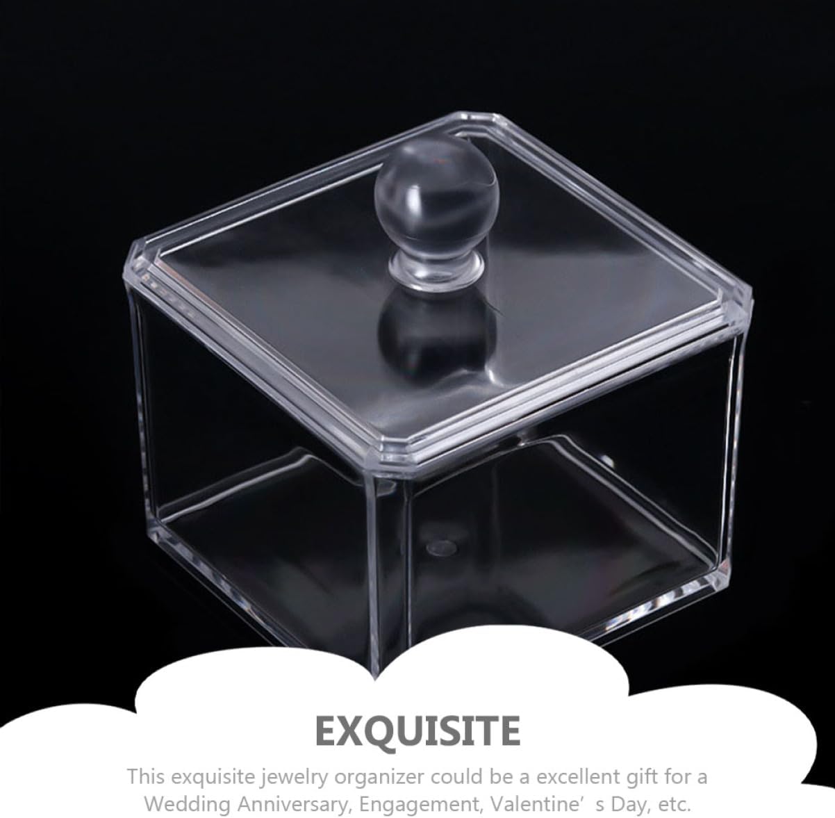 Clear Stackable Jewelry Organizer with Lid Versatile Earring and Necklace Storage Box for Home Store and Trade Shows Hair Accessory Holder