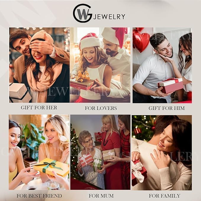 GW Cross Necklace for Women 18K Gold Plated 925 Sterling Silver Heart Shaped Cubic Zirconia Pendant with 45cm Chain and 5cm Extender - Image 6